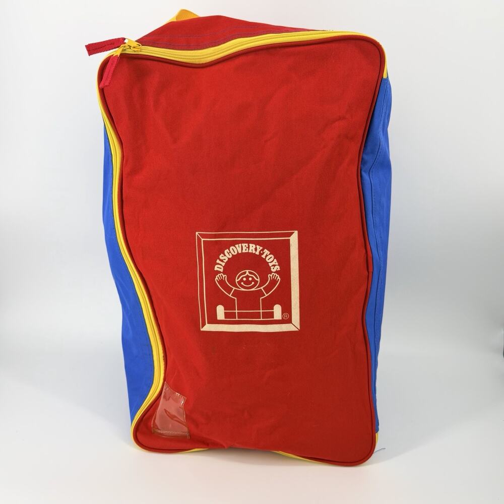 Discovery Toys red/blue large wheely tote Vintage Huge